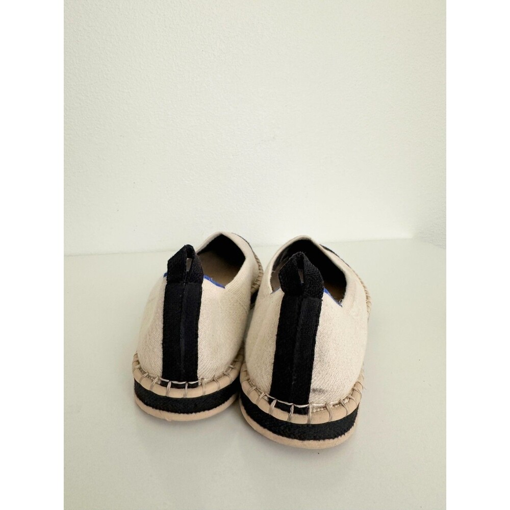 Rothy's Boardwalk Espadrille Flat Slip On Shoes Ivory White Workwear Women's 9.5 - Picture 6 of 10